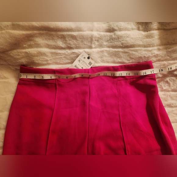 ZARA SET Tuxedo Collar Blazer Belted & Pants neon Fuschia: Sizes S,M,LBNWT - Picture 10 of 12